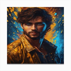 Young Man In A Jacket Canvas Print