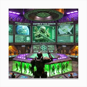 Minister Of Kaiju Command Canvas Print