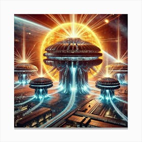 Energy Harvesters Converted Canvas Print