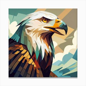 Cubism Art, Eagle Canvas Print