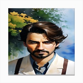 Trendy of A Man Canvas Print