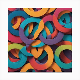 Colorful Rings Canvas Print