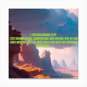 1 thessalonians 2 : 12 Canvas Print