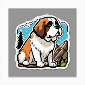 St Bernard 52 Canvas Print