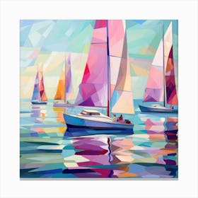 Sailboats 3 Canvas Print