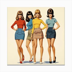 Default Mini Skirts Forever 1966 Art 1 Canvas Print