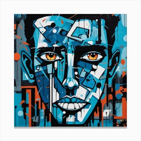 'The Man In Blue' Canvas Print