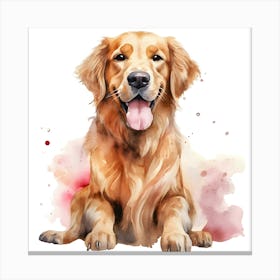 Golden Retriever Dog 3 Canvas Print