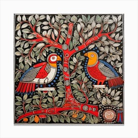 Birds In The Tree Canvas Print