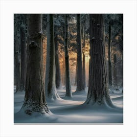 Winter Forest Canvas Print