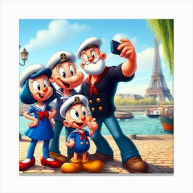 Sailor Family Canvas Print