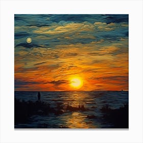 Sunset Painting Canvas Print