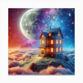 House In The Sky Canvas Print
