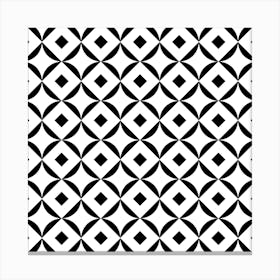 Black And White Geometric Pattern Canvas Print
