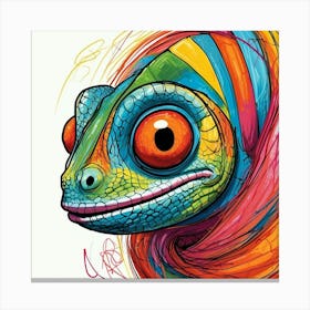 Colorful Lizard 1 Canvas Print