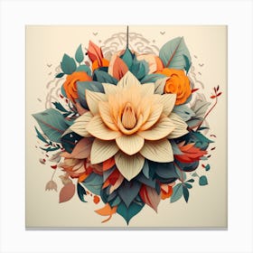 Floral Background Canvas Print