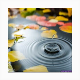 A beautiful view with a drop of water in it Canvas Print