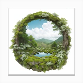 Mossy Forest Canvas Print