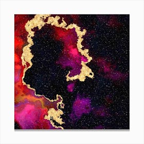 100 Nebulas in Space with Stars Abstract n.026 Canvas Print