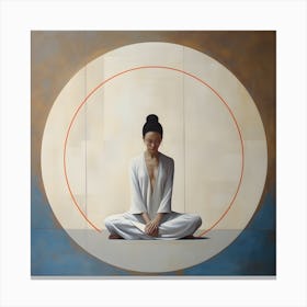Women Meditating Abstracts By Csaba Fikker 11 Canvas Print