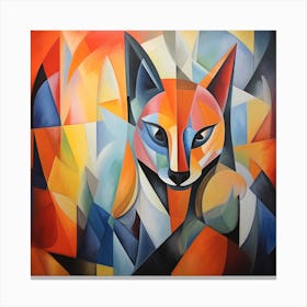Abstract Fox Canvas Print