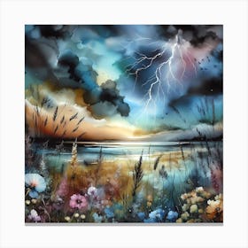 Lightning Storm Canvas Print