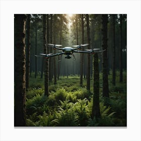 Drone In The Forest 3 Canvas Print