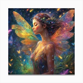 667772 A Luminous, Ethereal Nymph Dances Among Sparkling Xl 1024 V1 0 2 Canvas Print