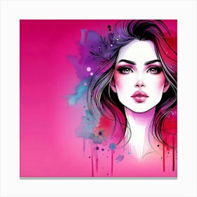 A stylish lady 11 Canvas Print