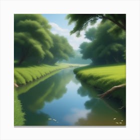 River In The Grass 31 Canvas Print