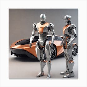 Futuristic Robots Canvas Print