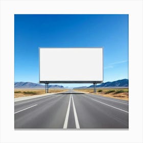 Mock Up Blank Billboard Roadside Advertising Large Outdoor Customizable Template Unprinted (18) Canvas Print