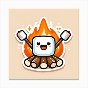 S'Mores Sticker Canvas Print