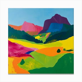 Colourful Abstract Berchtesgaden National Park Germany 4 Canvas Print