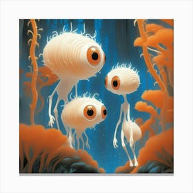 Aliens In The Forest Canvas Print