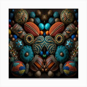 Kaleidoscope Of Beads Canvas Print