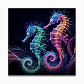 Seahorses Canvas Print
