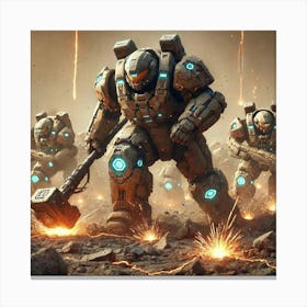 Stone Wardens Converted Canvas Print