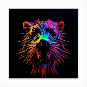 Raccoon Head Canvas Print