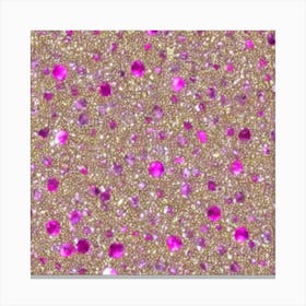 Pink Glitter Canvas Print