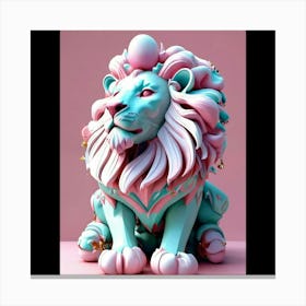 Lion 3D Canvas Print