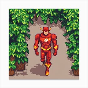 Flash pixel Canvas Print