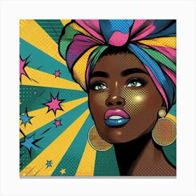 Morayo Pop African Woman Canvas Print