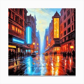 Night In London Canvas Print