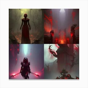 Demon Warriors Canvas Print