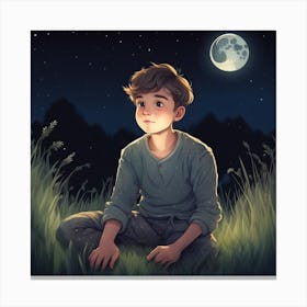 Lunar Boy Canvas Print