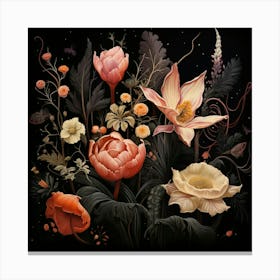 Mixed Flowers Canvas Print