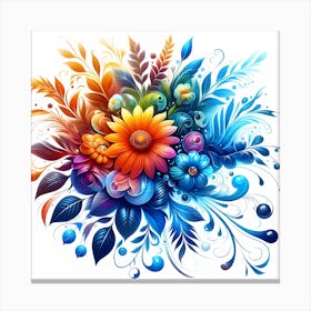 Colorful Flowers 6 Canvas Print