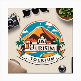 Tourism Tourism Logo 2 Canvas Print