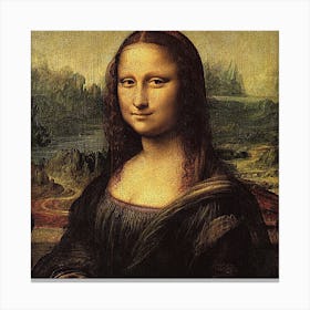 Painting of Queen Mona Lisa Canvas Print